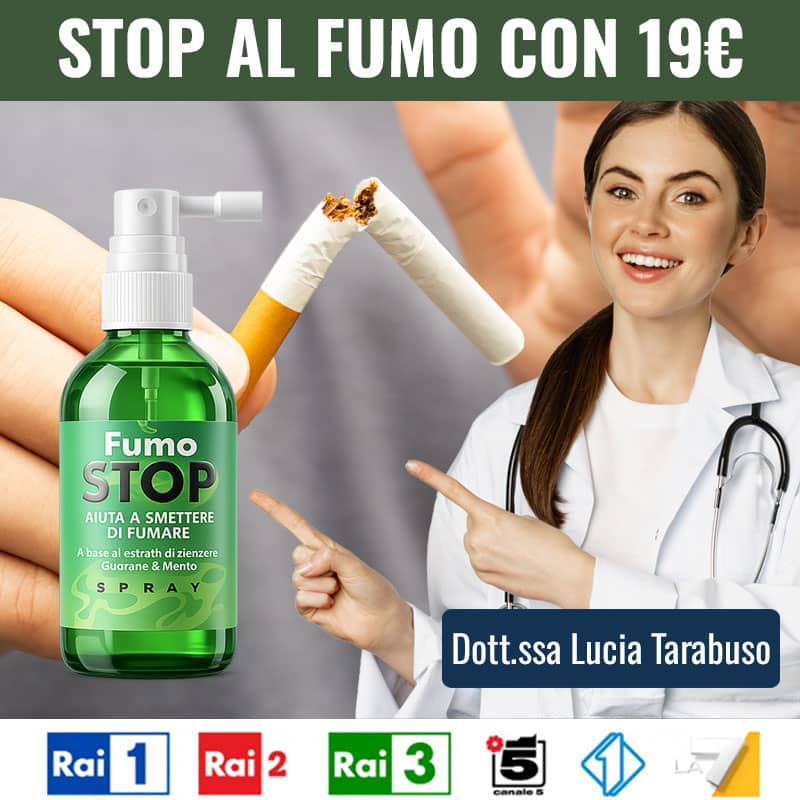 Spray FumoStop per smettere di fumare con successo.