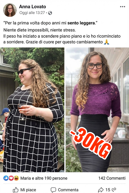 Donna felice con perdita di peso, Piperina e Curcuma.