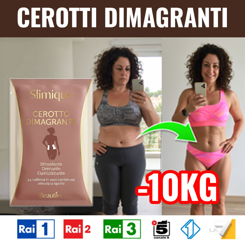 Cerotti dimagranti Slimique per perdita di peso e tonificazione.