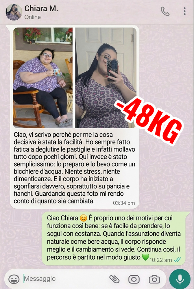 Immagine di una donna che ha perso 48 kg con Supremo Slim.