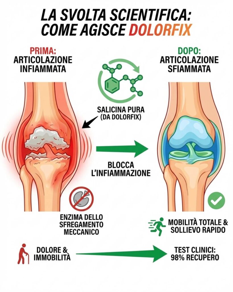 Effetto di Dolorfax sull'infiammazione articolare e mobilità.