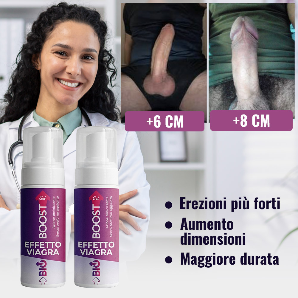 Gel BioBoost per migliorare le erezioni e aumentare le dimensioni peniene.