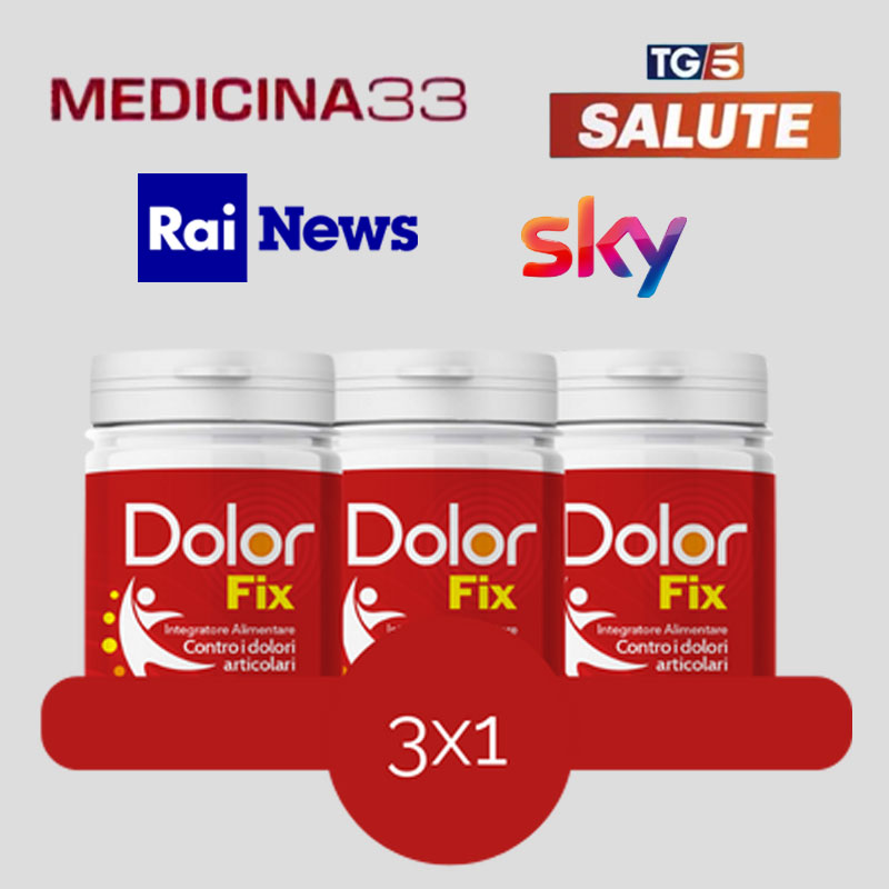 Integratore Dolorfix per dolore articolare, promozione 3x1.