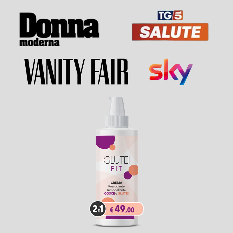 Crema rassodante GluteiFit per tonificare i glutei.