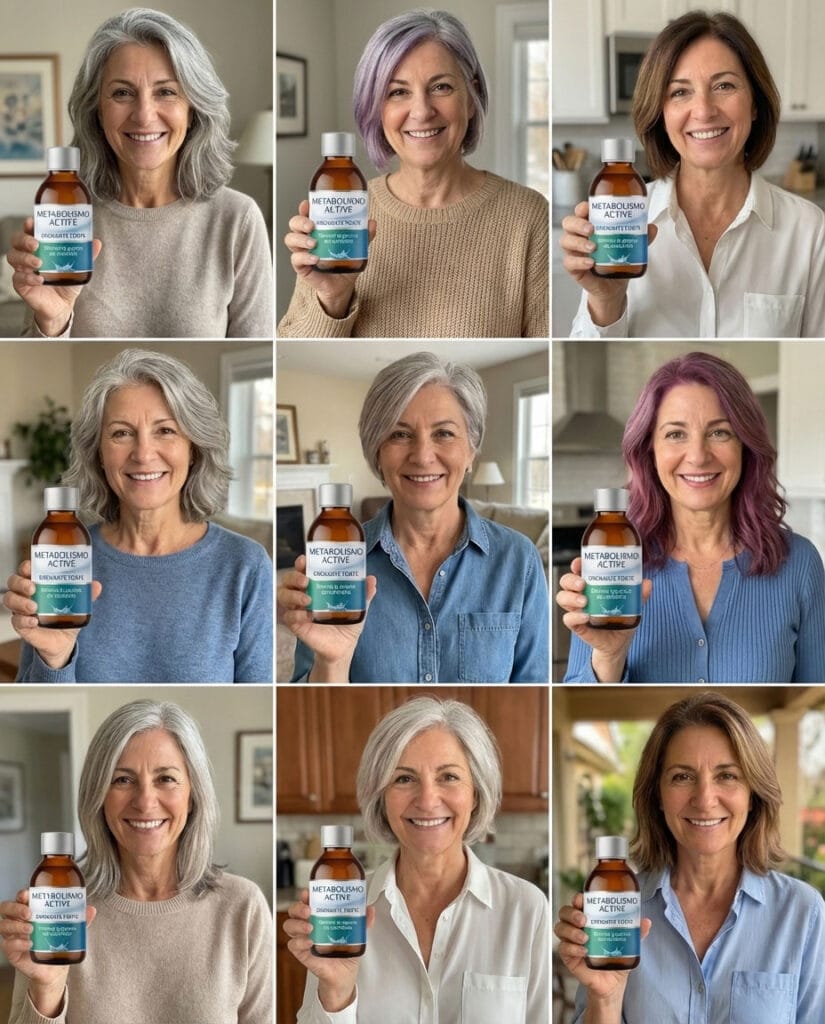 Donne mature con integratore Metabolismo Active in casa e cucina.