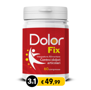 Integratore DolorFix per il sollievo dai dolori articolari, 60 compresse di alta qualità.