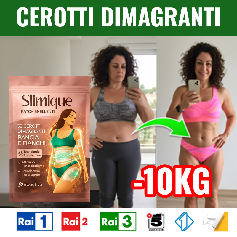 Donna prima e dopo la perdita di 10kg con Slimique.
