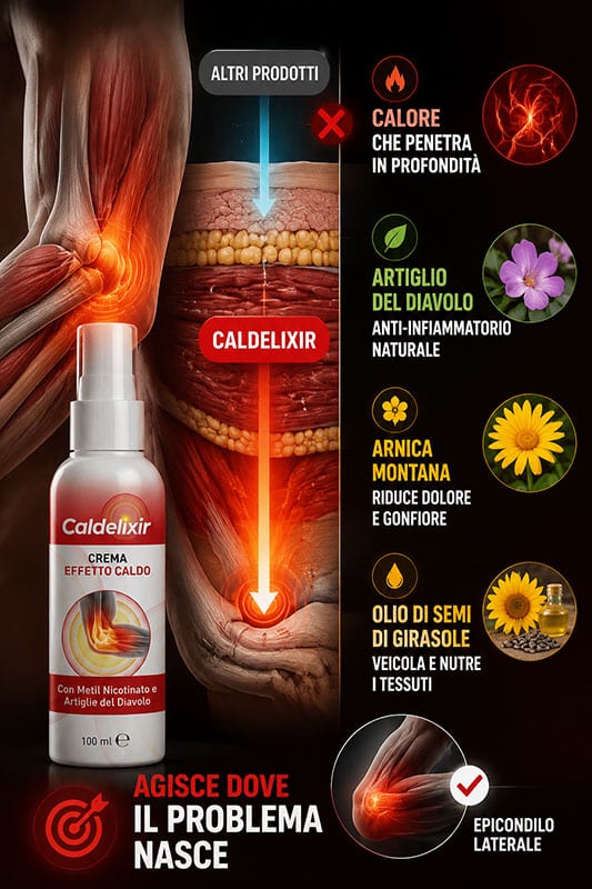 Caldelixir gomito con ingredienti naturali e effetti calmanti.