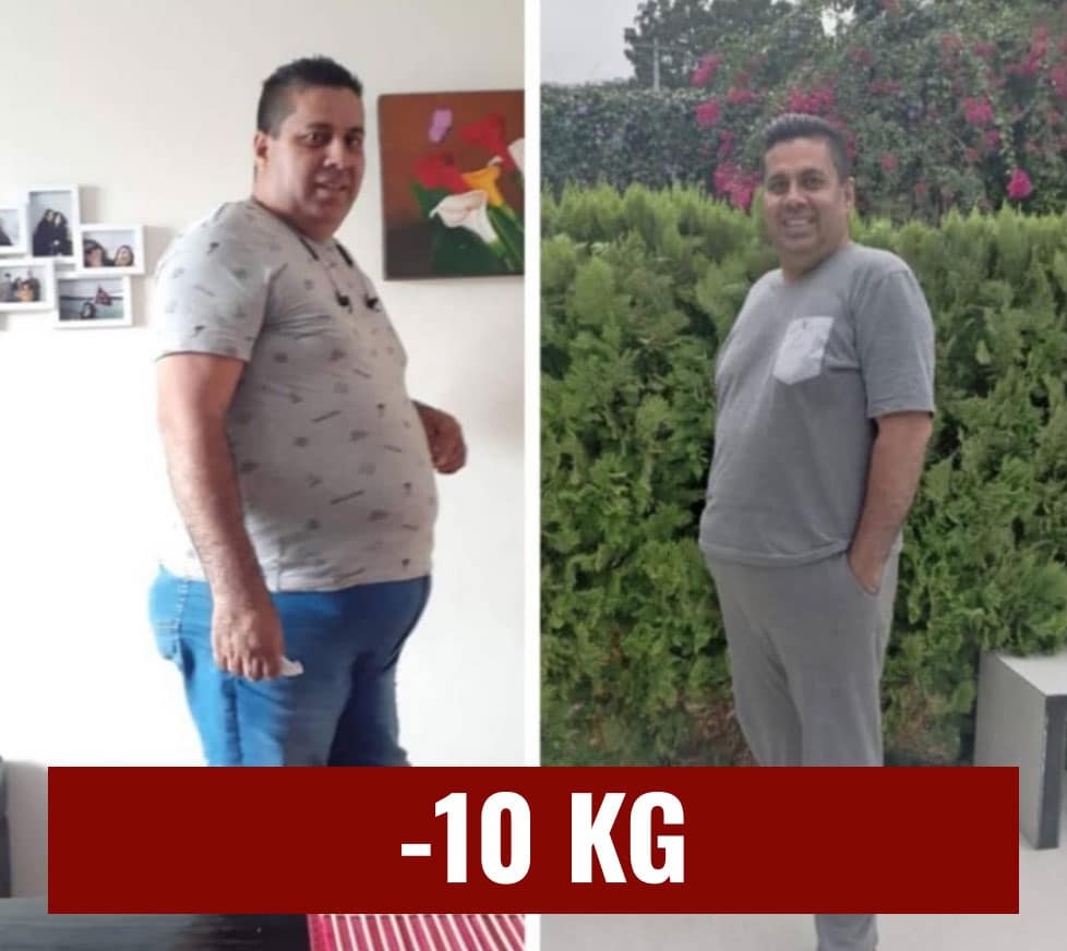 Immagine di prima e dopo perdita di peso con Keto Brucia.