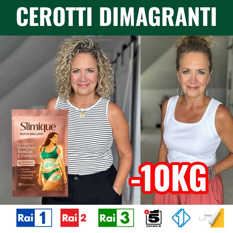 Cerotti dimagranti Slimique 60 per perdita peso e tonificazione.
