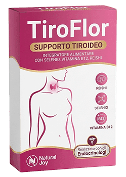 Integratore naturale per la salute della tiroide con selenio e vitamina B12.
