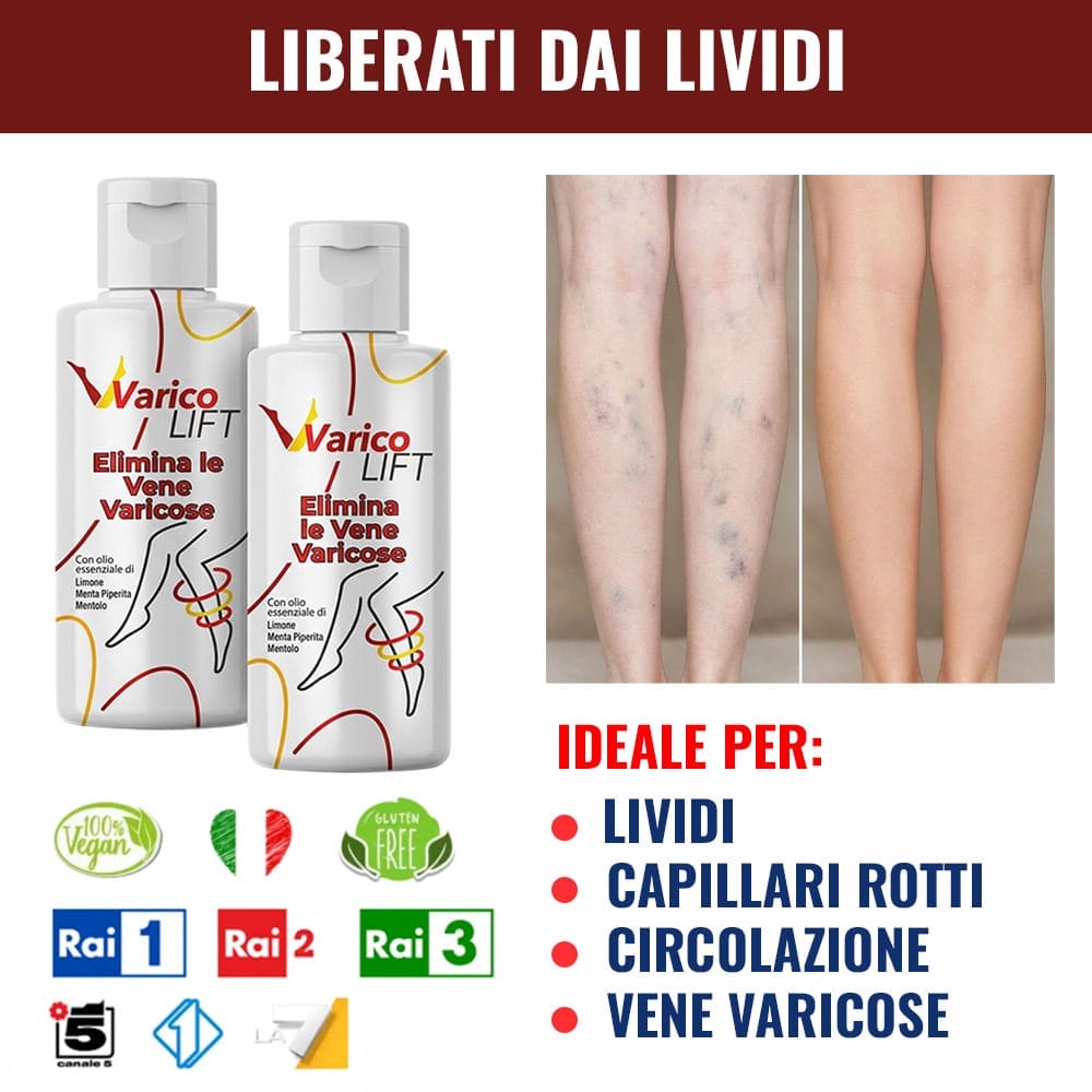 Prodotto VaricoLift 2x49 per vene varicose e capillari rotti.
