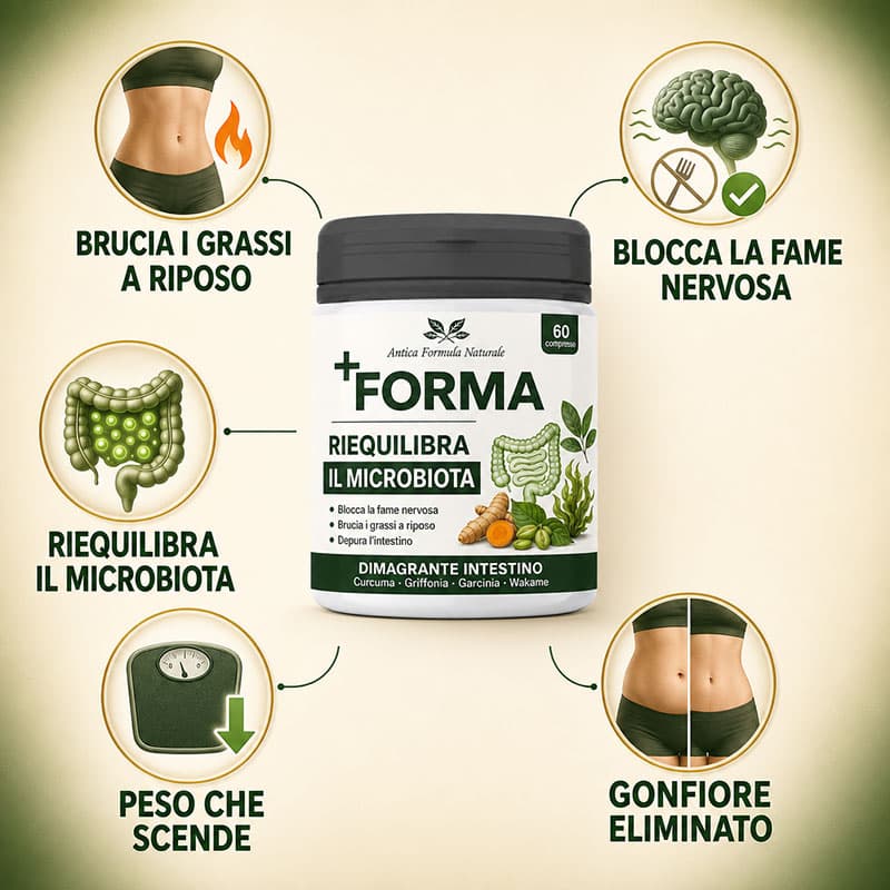 Integratore naturale per equilibrio microbico e perdita di peso.
