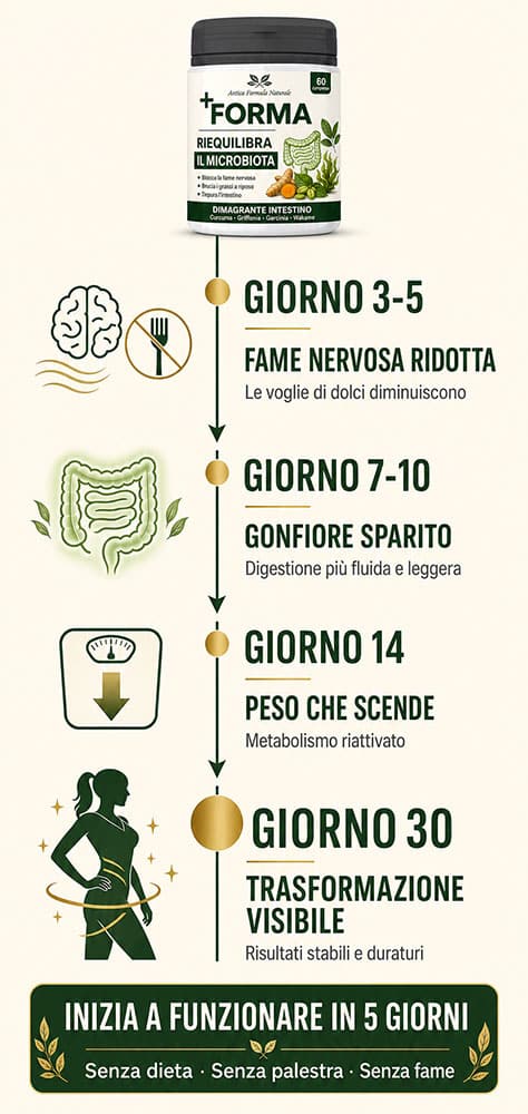 Integratore macrobiotico per equilibrio intestinale e salute generale.